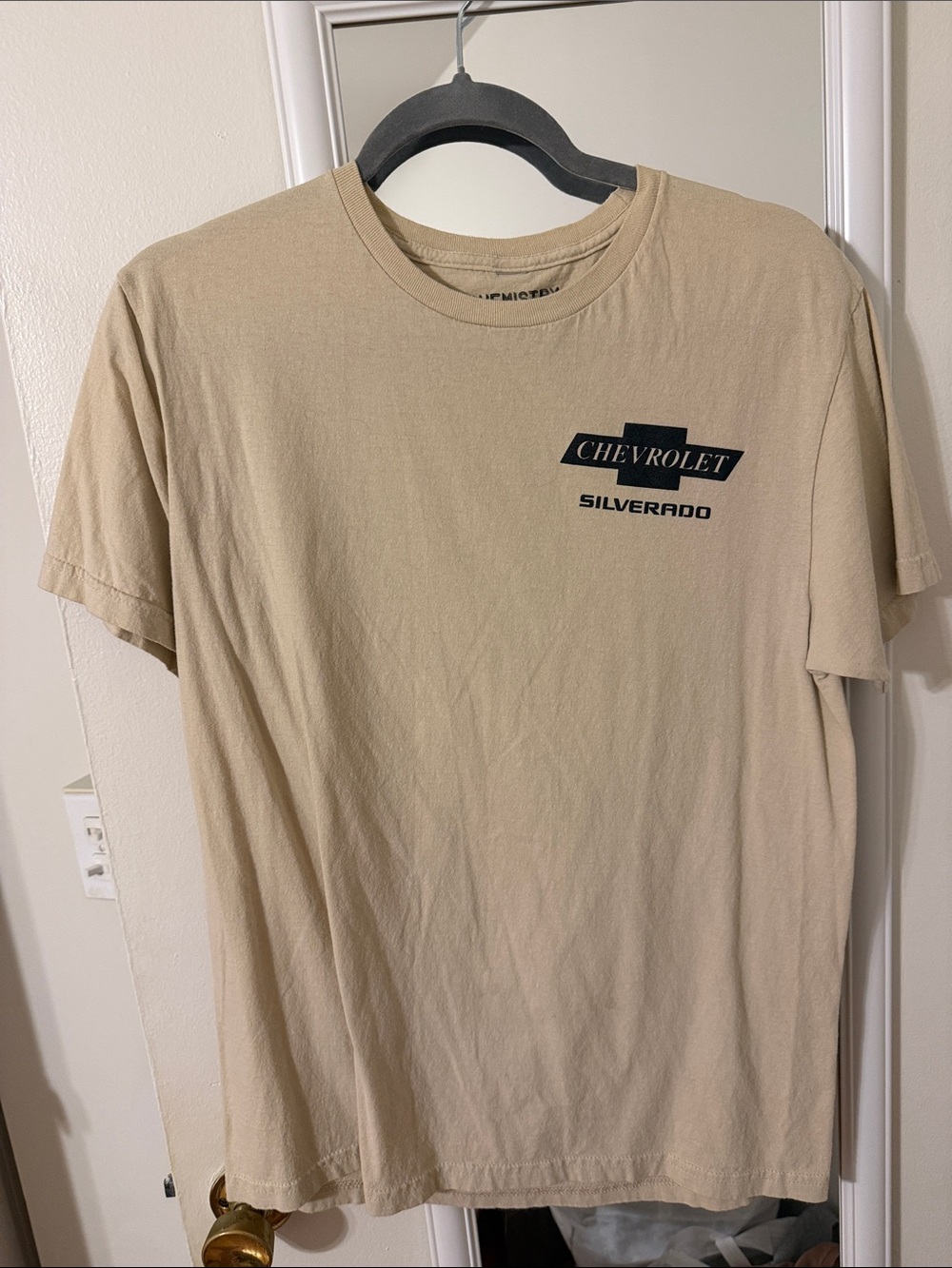 Chemistry Men's Tan Chevrolet graphic tee
